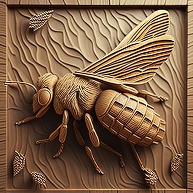 3D модель Пчела и муха знаменитое животное (STL)